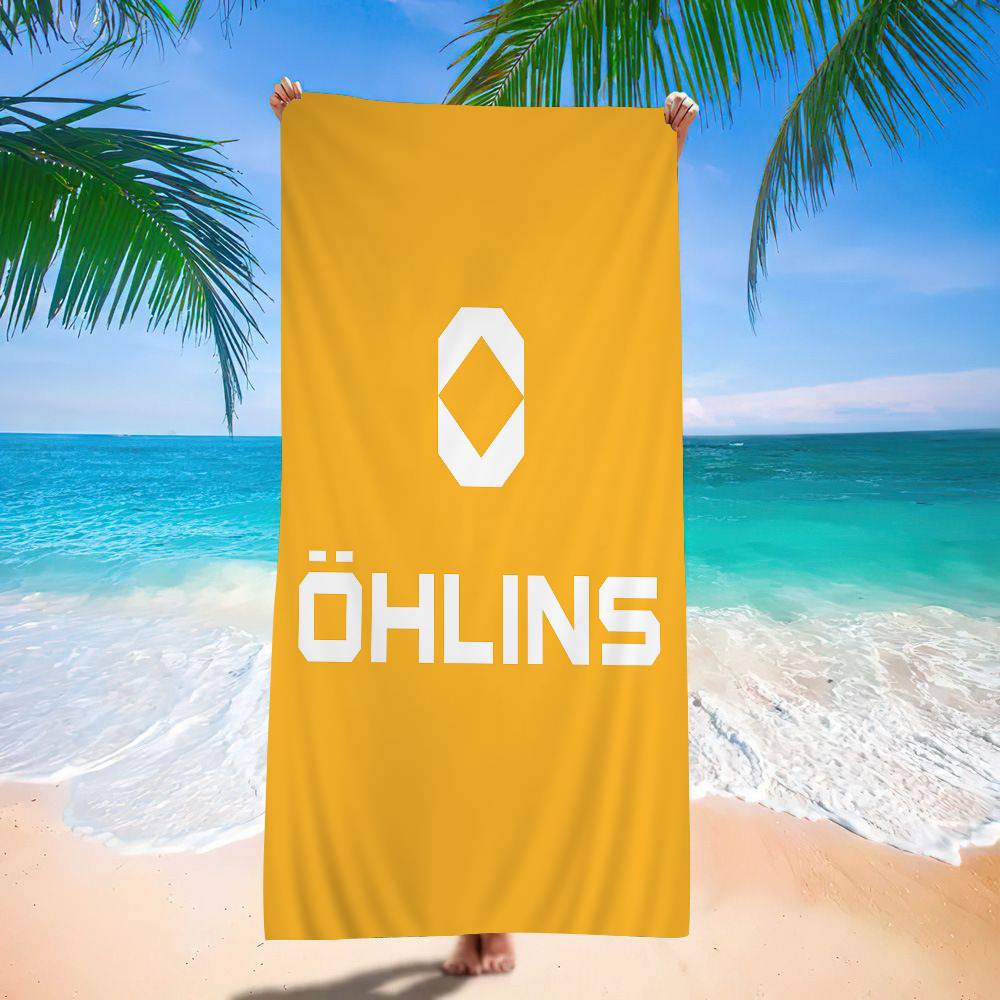 Подвеска Логотип O-Ohlins Микрофибра Пляжное полотенце Впитывающее Быстросохнущее Мягкое Йога Плавание Курорт Альпинизм Полотенце