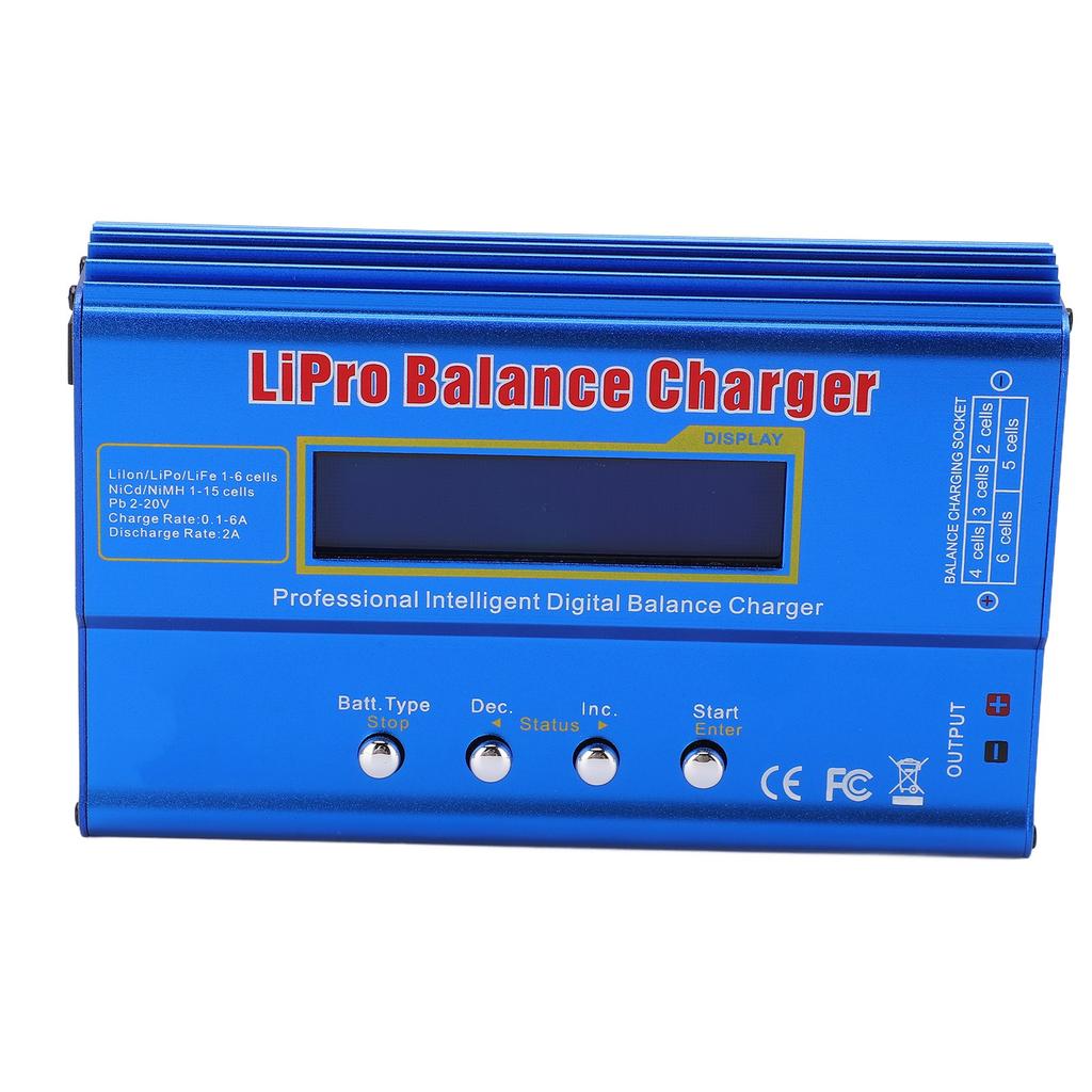 B6 80W Multifunctional Balance Charger with XT60 Connector for Airplane Model