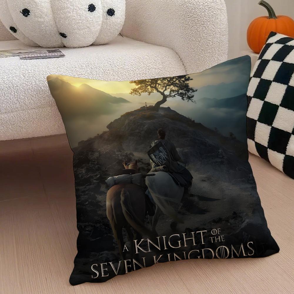 A KKnight of the Seven KKingdoms Cushion Cover Throw Pillow Cover Hidden Button Durable Polyester Chair Cushion