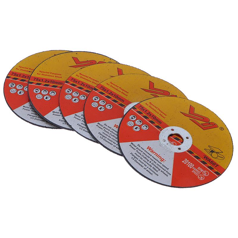 5Pcs 75Mm Mini Cutting Disc Circular Resin Saw Blade Grinding Wheel Cutting Disc