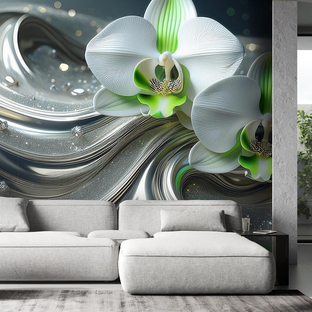 Wallpaper Orchid Abstraction Flower