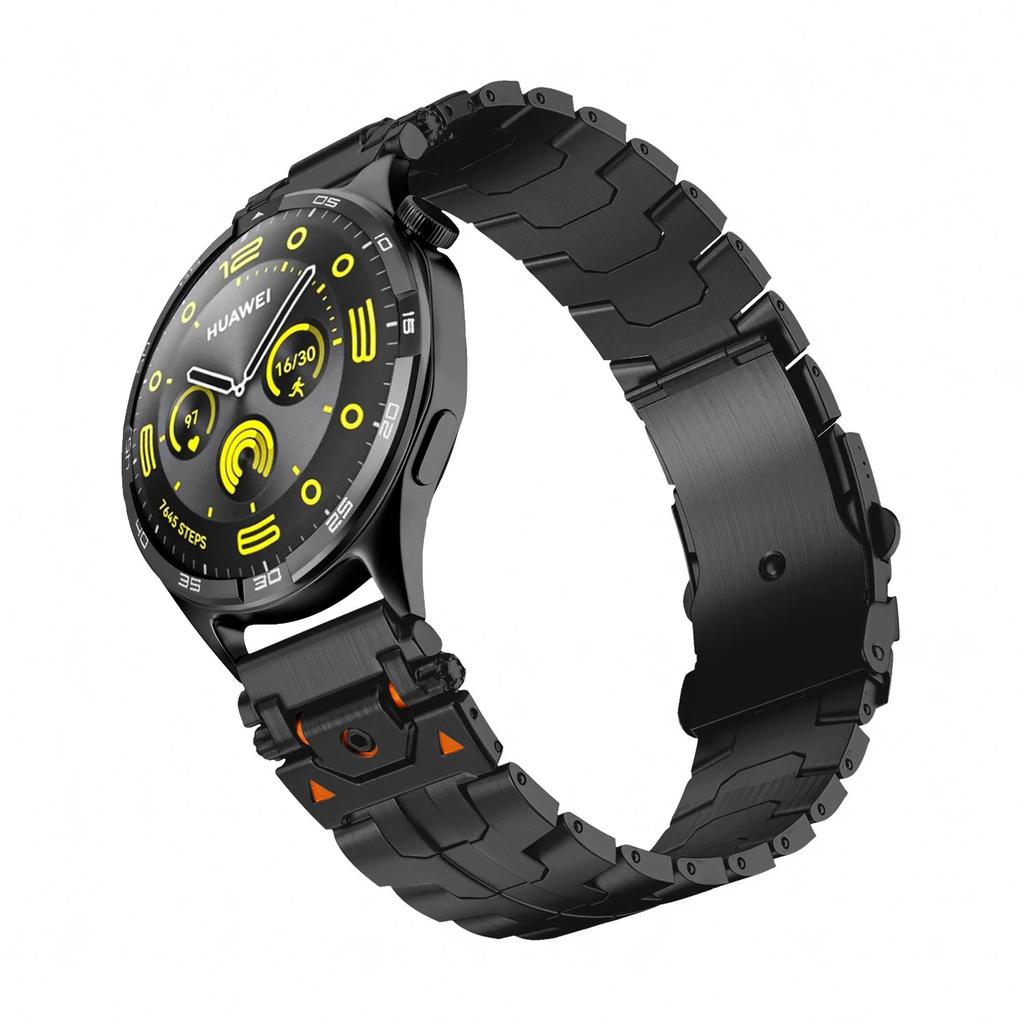 Ремешок из нержавеющей стали 22 мм 20 мм для Huawei Watch GT4 5 46 мм/GT5 Pro GT3 GT2 Металлический браслет для Samsung Galaxy Watch 7/6/5/4