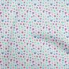 Cotton Flex Aqua Blue Fabric Alphabet Sewing Material Print Fabric By The Yard 40 Inch