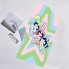 1pc Powerpuff3 Beach Towel, Beach and Seaside Swimming Pool Equipment, Fashion Pattern, Rectangular, Travel Essentials