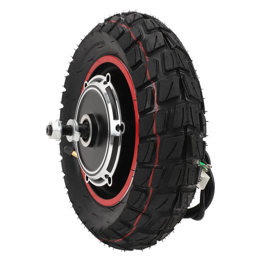 Электрический мотор-колесо Высокоскоростной Грузоподъемность 187,4 фунта 250–1000 об/мин 10-дюймовый мотор-колесо 48 В 800 Вт Противоскользящий для электросамоката