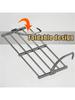 Extendable Laundry Rack Versatile Mounting,Windproof Sock Clip Foldable Clothes Drying Rack Balcony Shoes Organizer Window Shelf