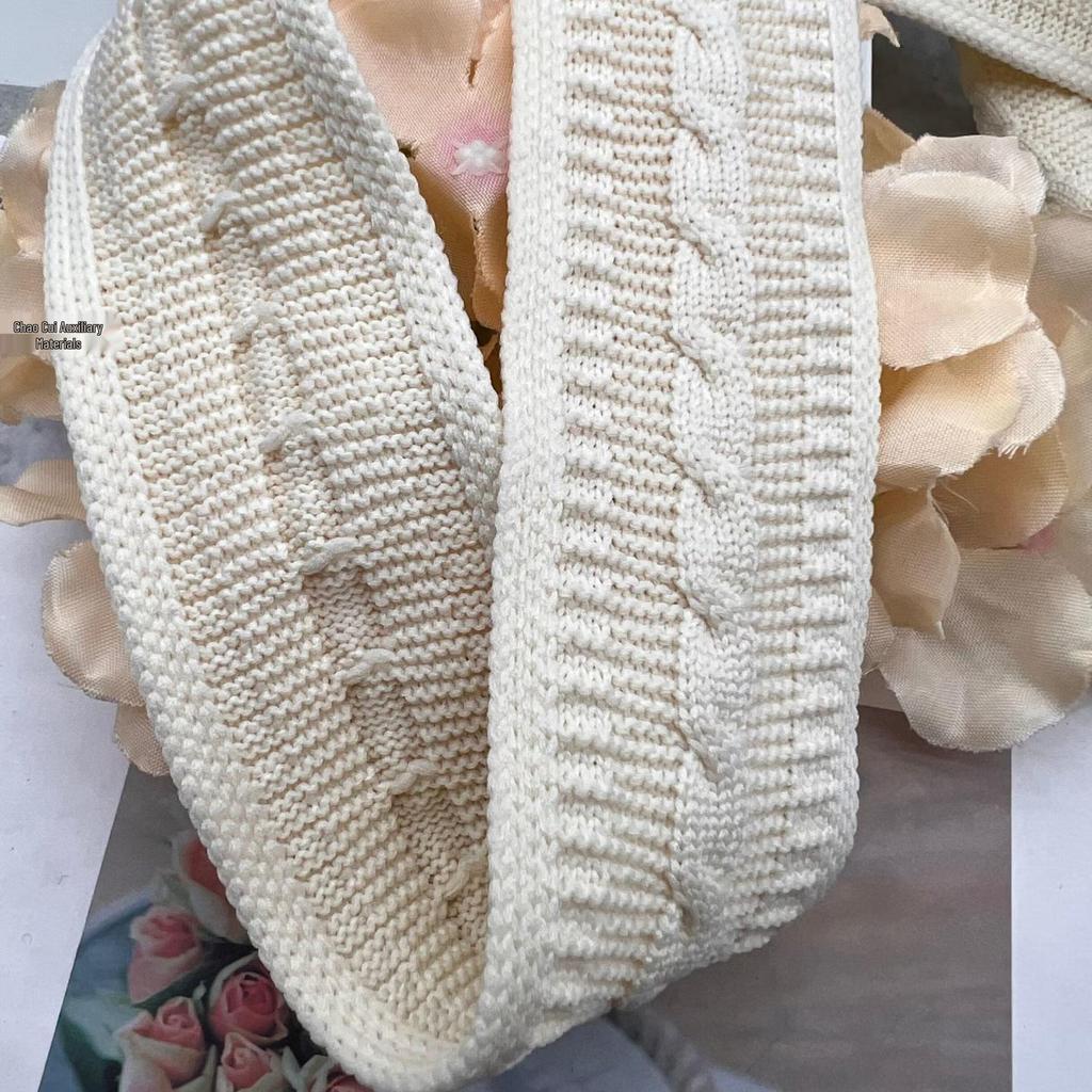 Soft, Elastic Knitted Tape with Widened Stripe for Clothing Accents and Decoration