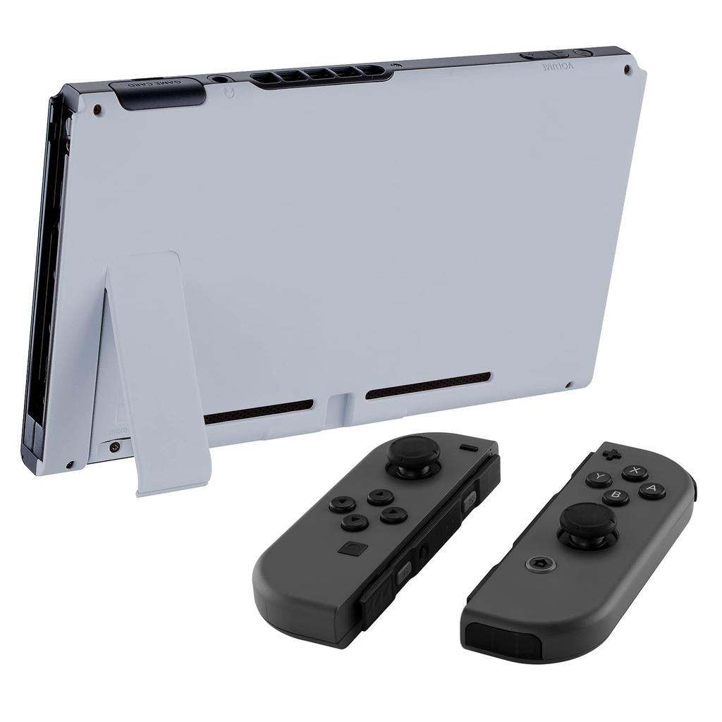 eXtremeRate DIY Back Housing Shell for Switch Console with Kickstand Shell Not Hope (Joy-Con Included) [New Gray]
