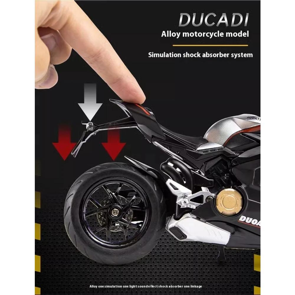 Модель мотоцикла Ducati Panigale V4S 1/12, литой из сплава, украшения для компьютерного стола, модный дисплей, подарок для друга, детские игрушки