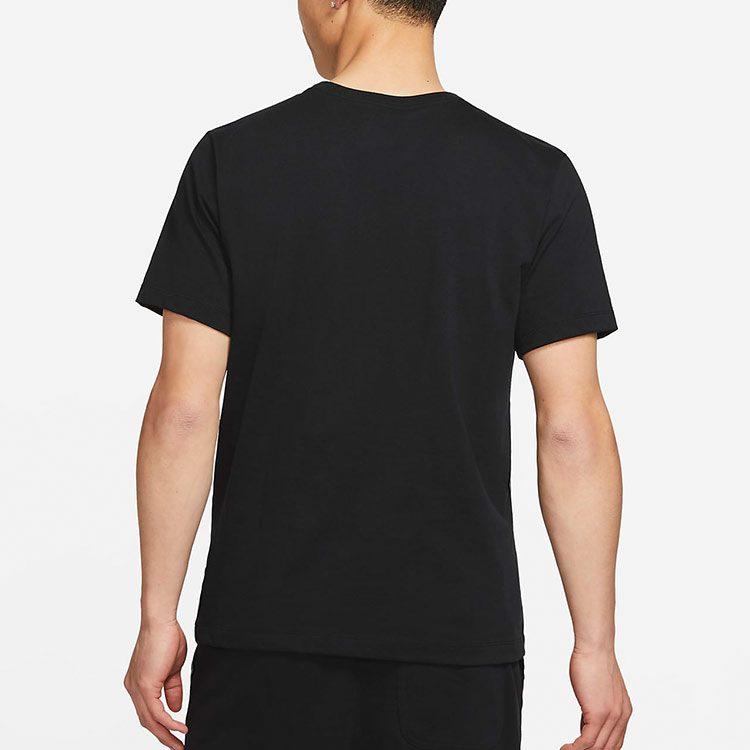 Nike Футболки Мужские Черные С Круглым Вырезом Умеренный Прямой Крой DB6158-010
