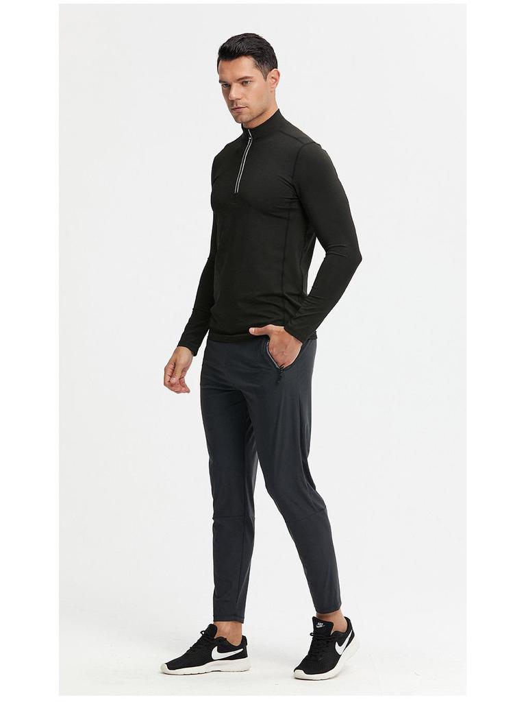 Мужская быстросохнущая футболка с длинным рукавом для фитнеса, баскетбольных тренировок