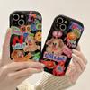 Противоударный чехол для телефона с 3d граффити, милой собакой, мультяшными животными для Iphone 14 13 12 11 Pro Max, модный мягкий силиконовый чехол для задней панели телефона