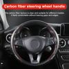 2pcs Carbon Fiber Non-Slip Steering Wheel Cover Car Accessories For BMW Mini Cooper F54 F55 F56 R56 R60 SONE Roadster Clubman Coupe
