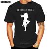 Логотип Jethro Tull Черная Новая Футболка Рок Футболка Футболка Рок-группы хлопковая футболка мужская летняя модная футболка европейский размер