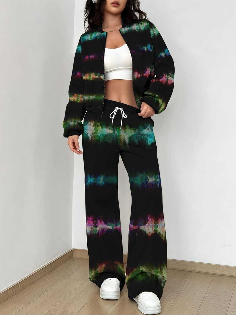 Smudging Autumn And Winter New European And American Women'S Clothing Retro Rhombus Printing Suit Women
