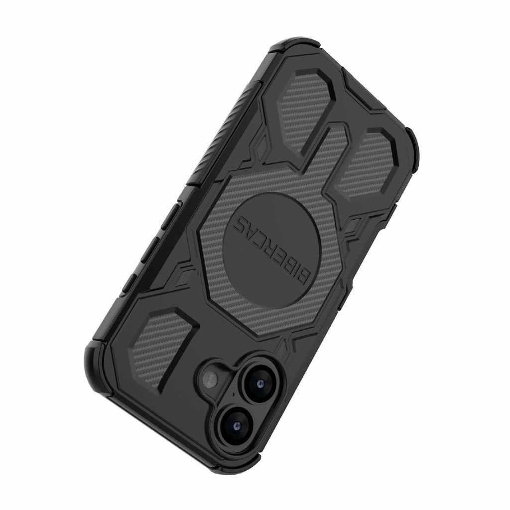 BIBERCAS J-16 Series For iPhone 17 Case Compatible with MagSafe Anti Drop TPU+PC Phone Cover