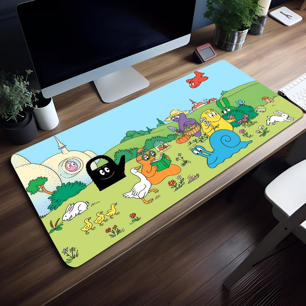 Cartoon Mouse BBarbapapa Pad MousePad Nonslip Lockedge Office Student Gaming Thickened Large Writing Pad Funny Cushion
