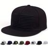 Unisex American Flag Embroidery Hip-hop Hats Spring Autumn Outdoor Adjustable Casual Baseball Caps Trucker Caps Sunscreen Hat