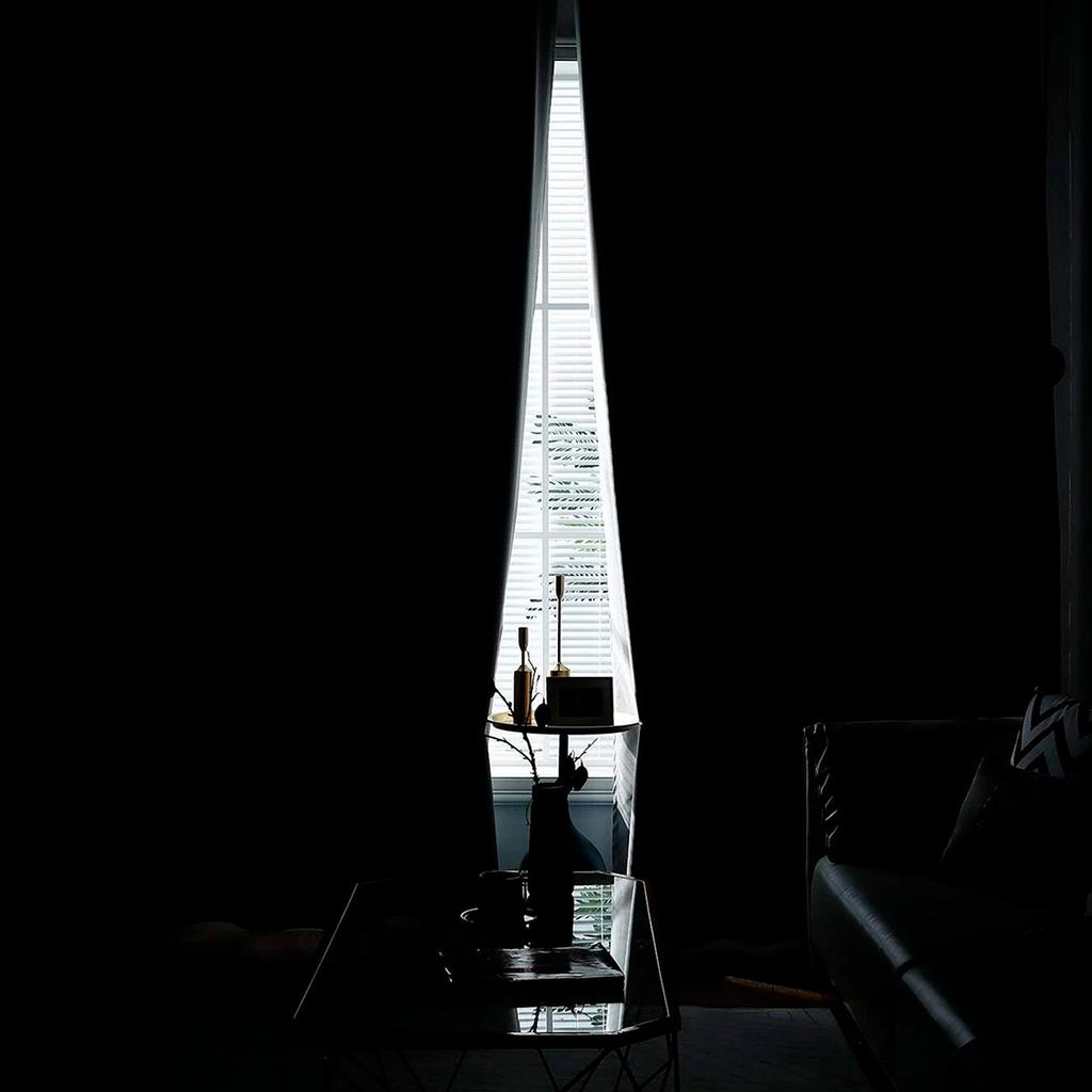 2pcs Modern 100% Blaclout Curtains with Rod Pocket, Window Curtains for Living Room, Bedroom, Kitchen, Bathroom, Home Decor