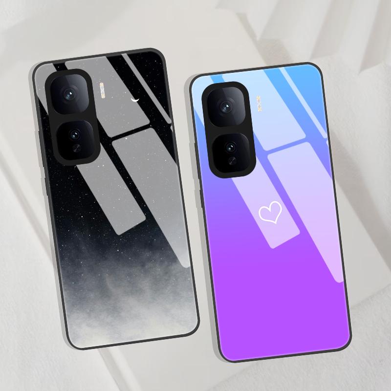 Закаленное Стекло Чехол для Телефона Для vivo iQOO Neo 10 Pro Роскошный Жесткий Задний Бампер Чехол для Vivo iQOO Neo 10 Capa Neo10 / Neo 10Pro