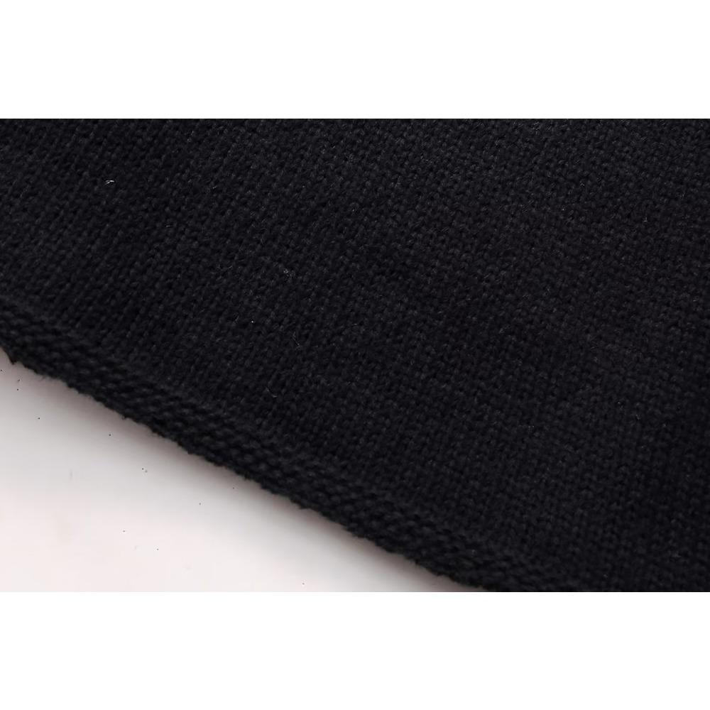 GMXIA Женские модные повседневные однотонные свободные свитера с круглым вырезом и осенне-зимним принтом с длинными рукавами