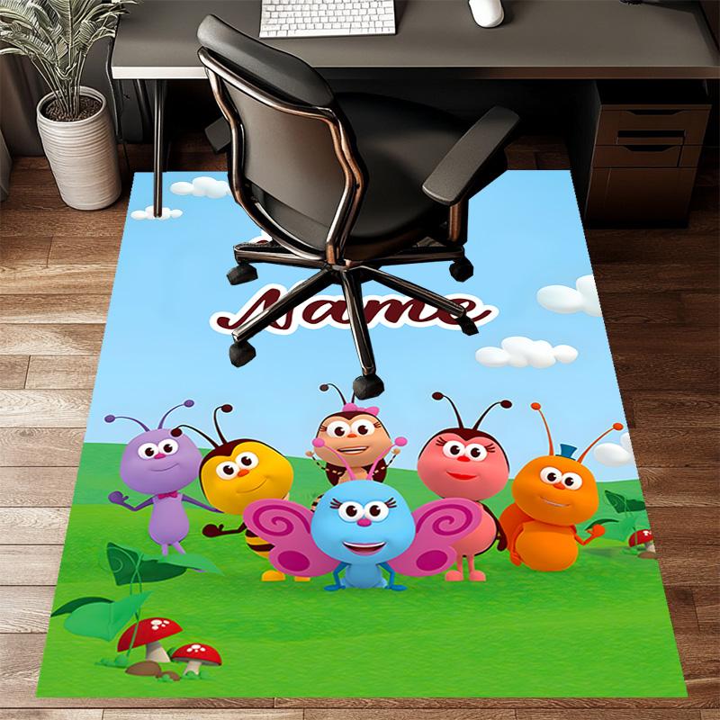 Custom BichiKIDS Mat Personalized Name, Polyester Washable Indoor Entryway Rug, Gift for Christmas, Easter, Thanksgiving Day