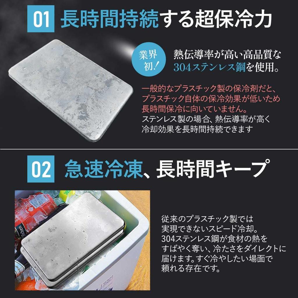Iikuru Ice Мощный Охлаждающий Мини-Пакет со Льдом из Нержавеющей Стали, Долговечный, Тарелка, Пакет, Компактный, Маленький, Легкий,