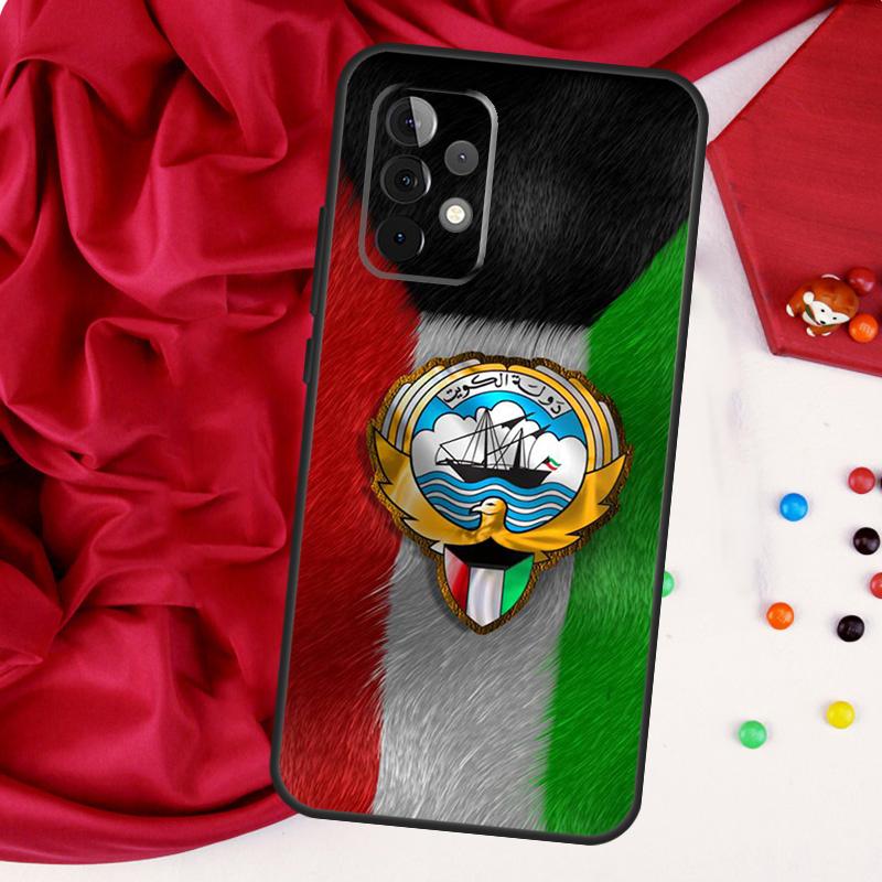 Флаг Кувейта Чехол для Samsung Galaxy A15 A55 A53 A33 A35 A22 A32 A52 A54 A34 A14 A56 A36 A26 A16 A05 A06