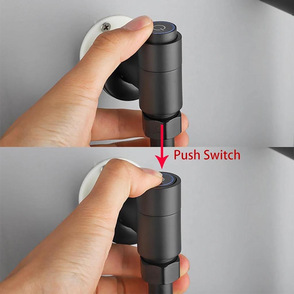 ULA латунный смеситель для биде, только кран для холодной воды, ручной распылитель для биде, душ, туалет, распылитель Shattaf, гигиенический набор для душа, черный