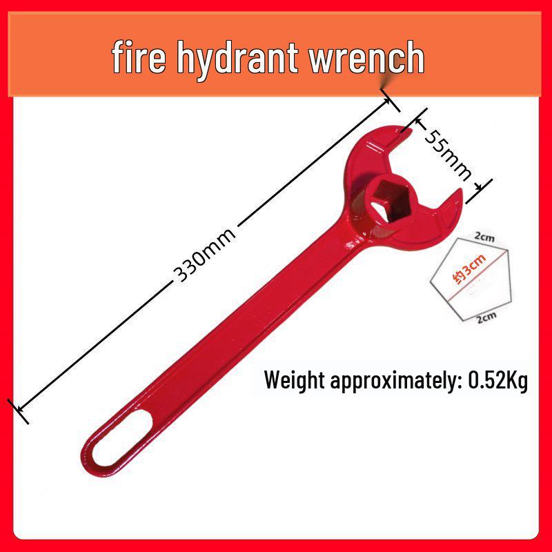 Universal Magnetic Hexagonal Fire Hydrant Wrench & Adapter for Water Filling Trucks