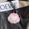 Шарм в виде кошачьей лапки из натурального меха - Плюшевый брелок из кроличьего меха и подвеска для сумки