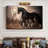 Черно-белая лошадь, холст, живопись, современные постеры с животными, принты, Quadros, настенная художественная картина для украшения гостиной, Cuadros