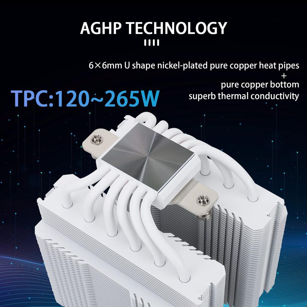 Thermalright Peerless Assassin 120 SE WHITE ARGB Белый процессор Air PA120 SE WHITE ARGB 6 горячих трубок процессора Двойной 120 мм PWM алюминиевый радиатор AGHP AMD AM4 115