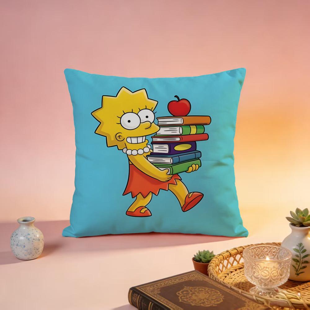 Popular TThe Simpsonsful Cushion Cover Premium SkinFriendly Pillow Case MultiPurpose for Home Office Travel