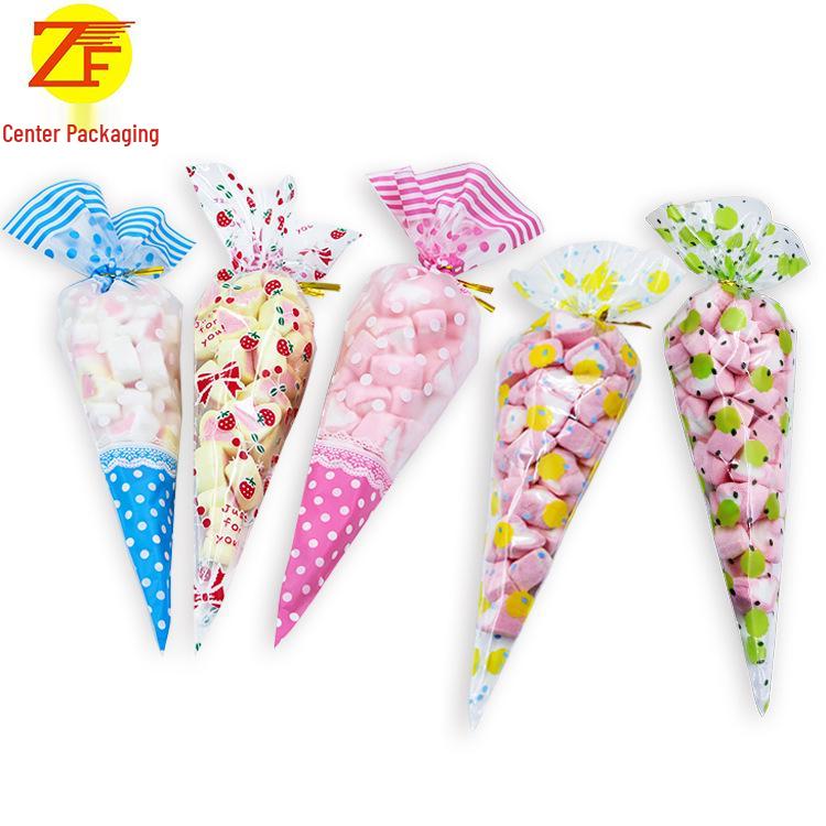 Креативный протеиновый попкорн конфеты треугольный пластиковый мешок с завязками