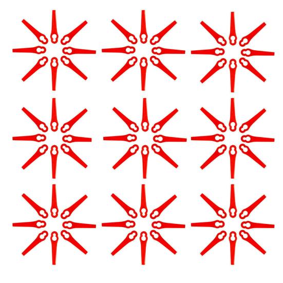 100 шт садовая пластиковая газонокосилка косилка режущее лезвие триммер нож аксессуары