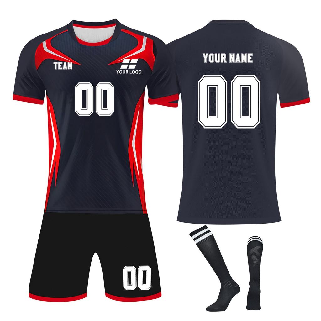 Personalised Shirts Kit Mens Girls With Name Number Custom Football Jerseys For Boys Training Suit