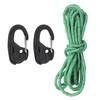 2Pcs Rope Tightener Tensioner Rope Ratchet TieDown Carabiner Hook Camping Tent Fastener