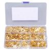 540PCS Brass Wire Lugs Assortment Set Electric Cable Ring Lugs with Storage Box M3 M4 M5 M6 M8 M10