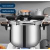 6L Stainless Steel Explosion-Proof Pressure Cooker for Induction & Gas Stoves