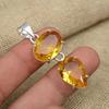 Citrine Gemstone 925 Sterling Silver Handmade Pendant Jewelry Wedding Gift