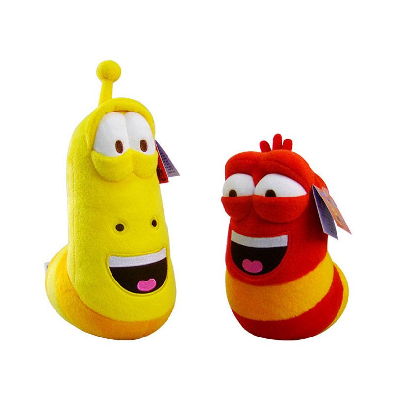 10cm Plush Toys Yellow Insect Red Insect Cartoon Larva Toys Stuffed Doll
