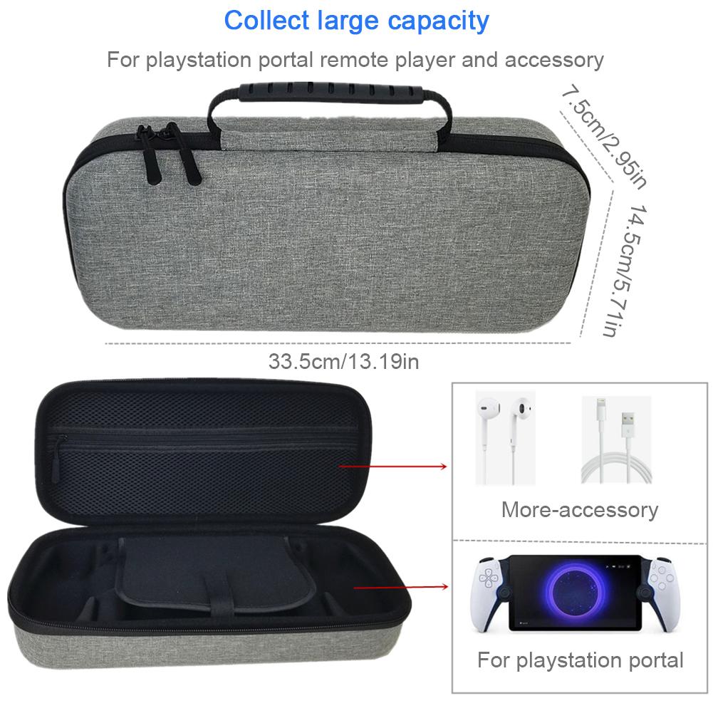 Жесткий чехол для переноски, ударопрочный чехол для хранения EVA для PS5 Portal(Внутренняя резинка)