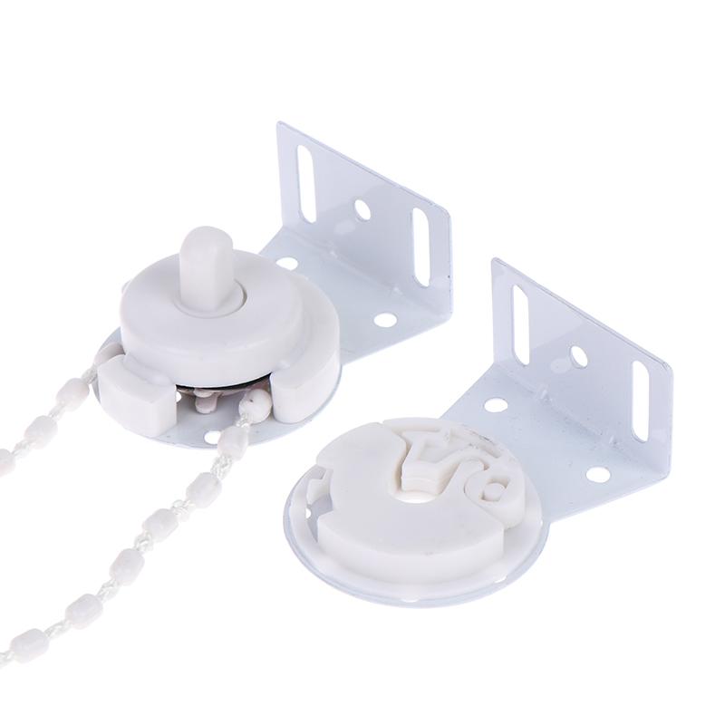 Roller Blind Fittings Kit Durable Replacement Parts with Beaded Chain Fixed Bracket for Rental Apartment Window Repair DIY Upgrade