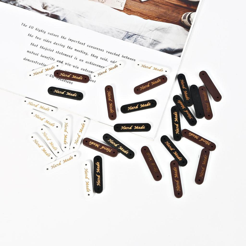 Вышивание этикеток с буквами, бирки с буквами ручной работы, овальные этикетки с тиснением, DIY этикетки с флагами, принадлежности для рукоделия, украшение для домашнего вязания, 50 шт./лот