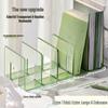 Transparent Desktop Bookshelf & Stand with Book Clip Divider - Thickened for Simple Book Storage