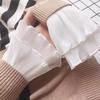 Womens Detachable Fairy Wrist Ruffle Cuffs White Flared False Sleeves For Sweater Dress Clothing Accessories