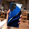 Изогнутый чехол для телефона со стеклянным узором «волна», подходит для Samsung Galaxy S26 S25 S24 S23 S22 S20 FE/Ultra/Plus5G, противоударный