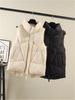 Cotton vest women's autumn and winter vest large size foreign versatile vest jacket European and American style short