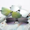 Fashion Sunglasses Plastic UV400 Outdoor Rimless Retro Driving Screwless Fashion Unisex